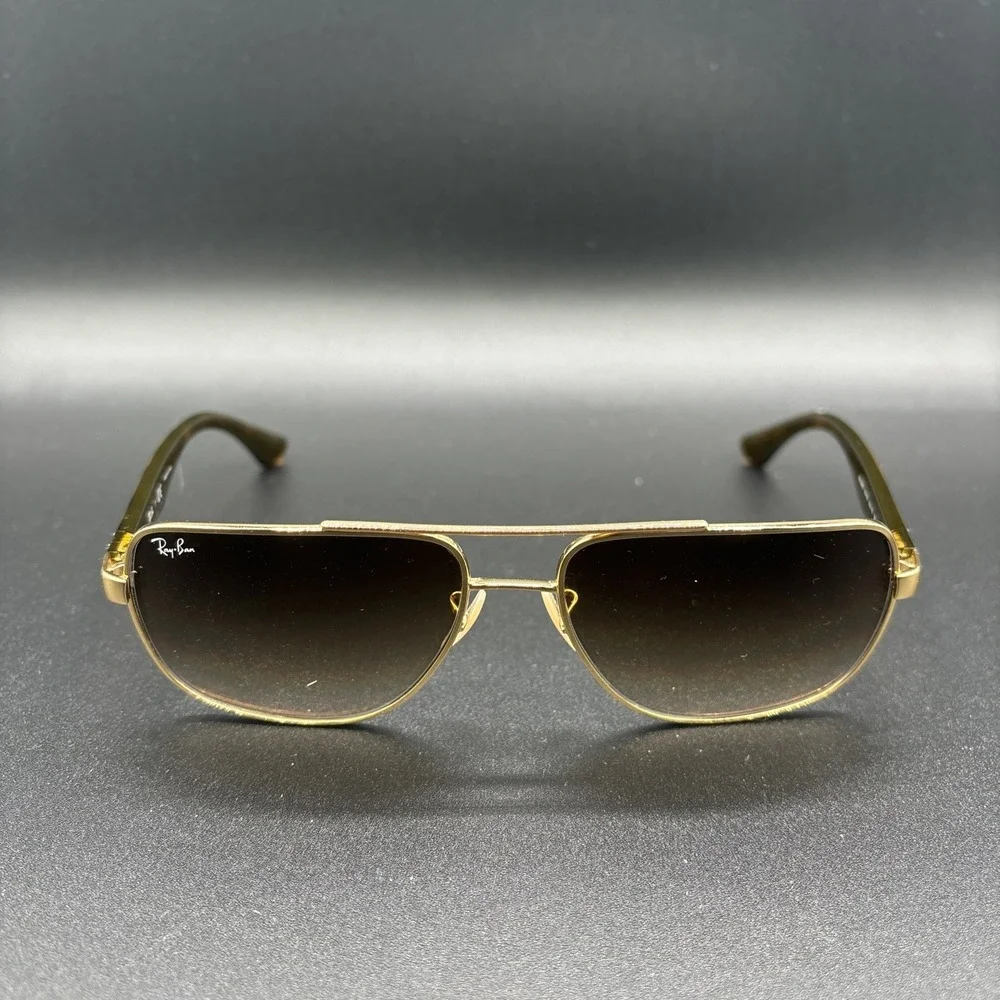 Ray Ban Arista Tortoise Gold Gradient Brown Lens Sunglass RB3483 001/51